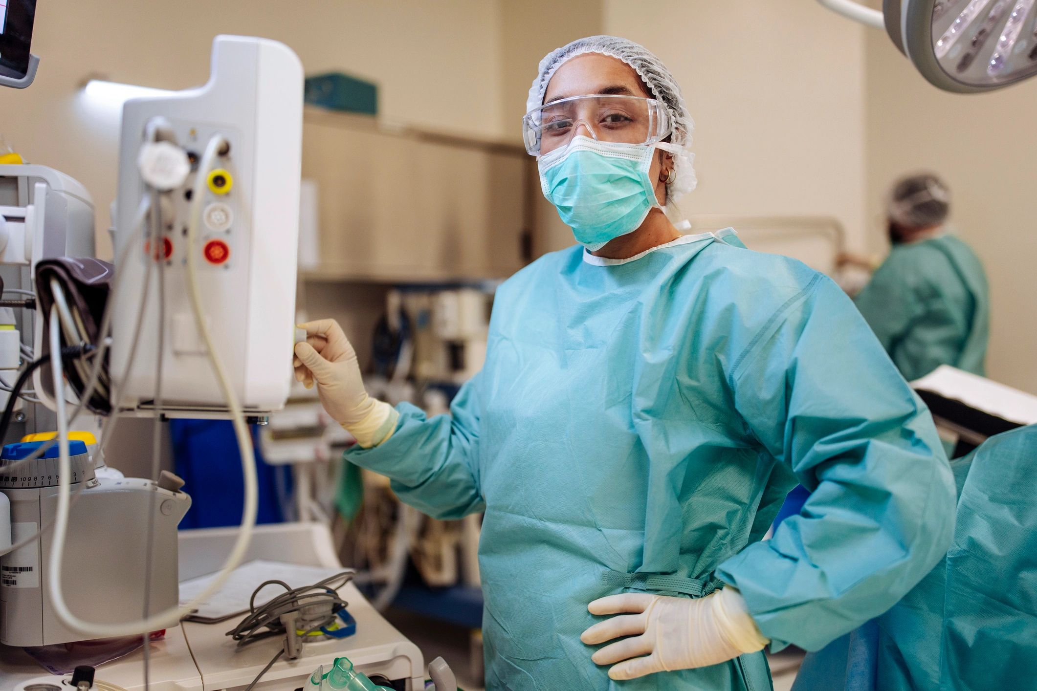 Orthopedic surgeon in an operating room